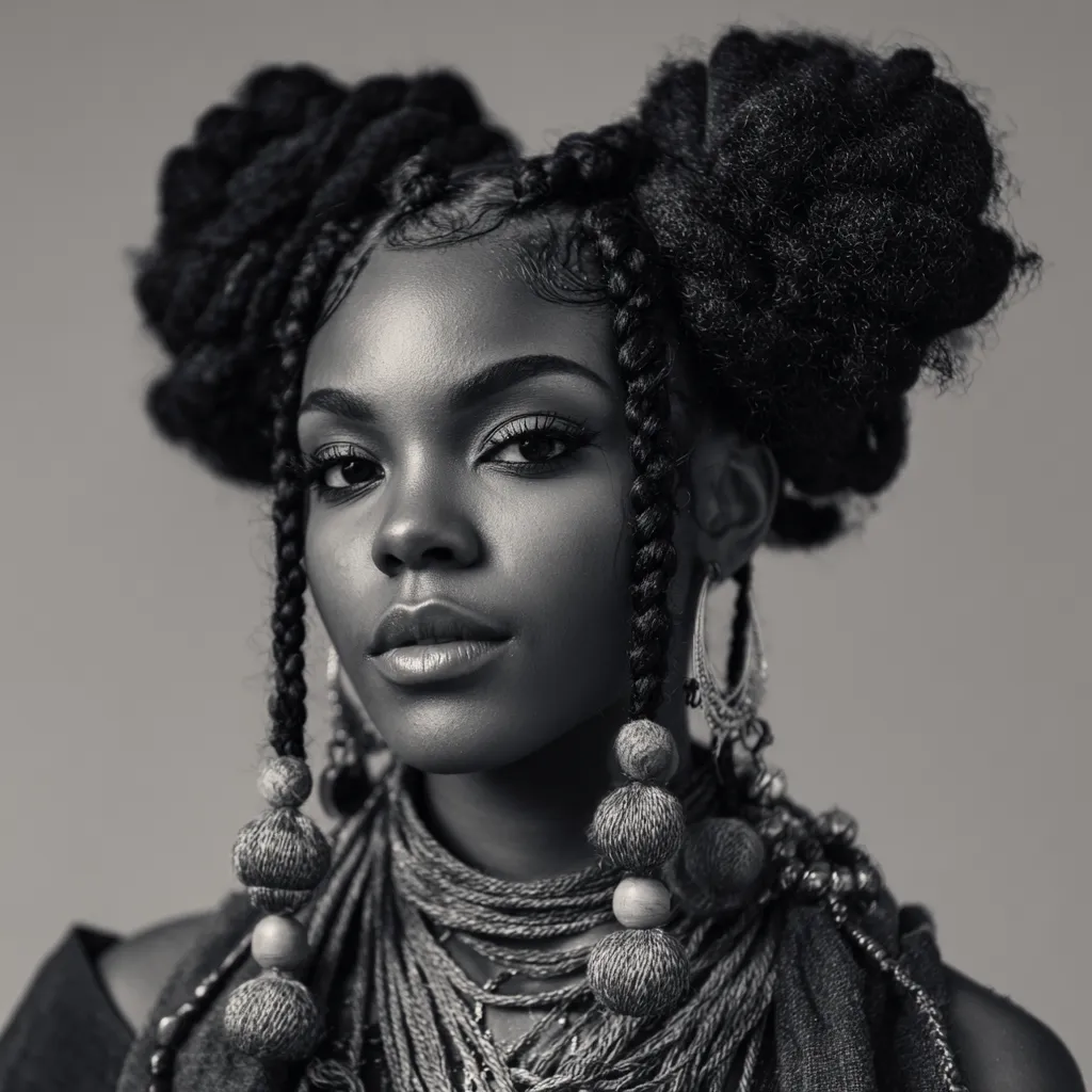 Professional protective styling - creative braided updo