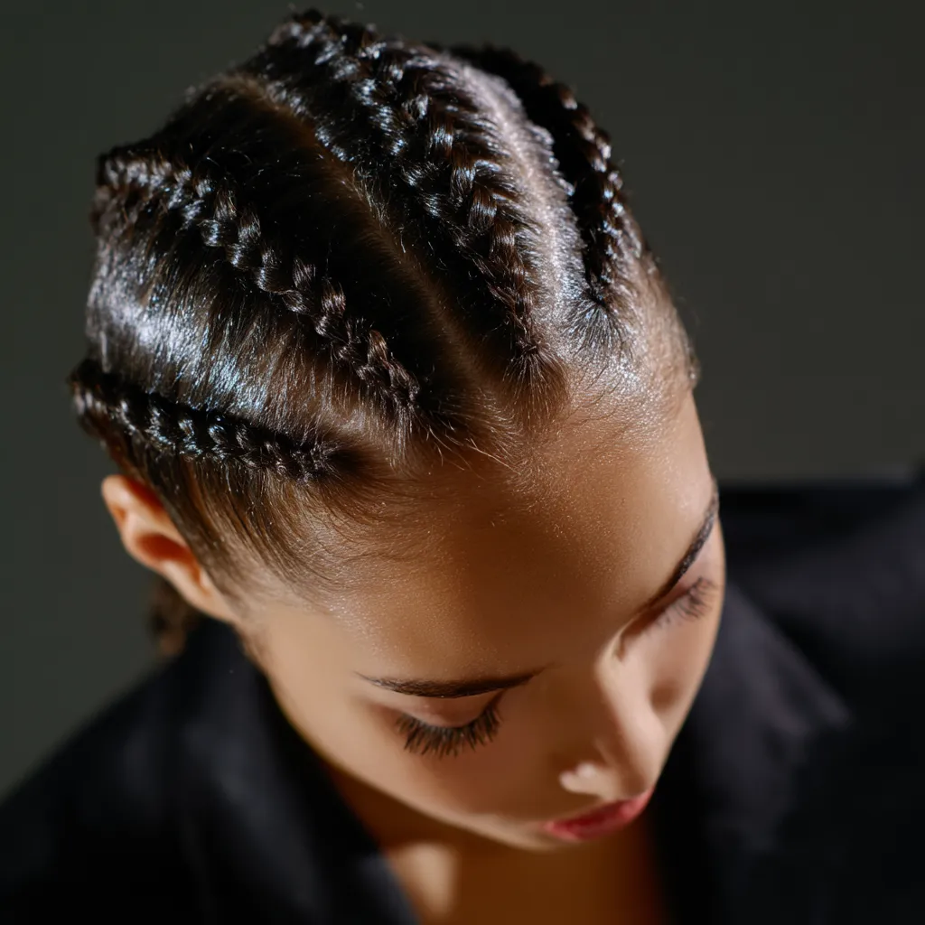 Protective styling service - intricate braided patterns